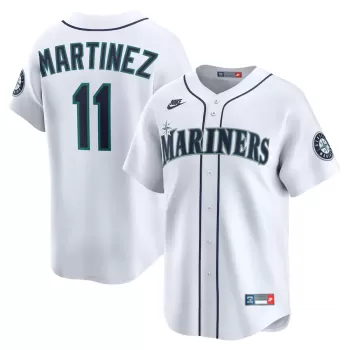 Men's Seattle Mariners Edgar Martinez Nike White Throwback Cooperstown Collection Limited Jersey Men's Seattle Mariners Edgar Martinez Nike White Throwback Cooperstown Collection Limited Jersey