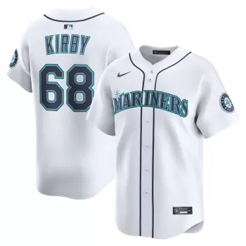 Men's Seattle Mariners George Kirby Nike White Alternate Limited Player Jersey Men's Seattle Mariners George Kirby Nike White Alternate Limited Player Jersey