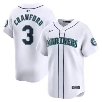 Men's Seattle Mariners J.P. Crawford Nike White Home Limited Player Jersey Men's Seattle Mariners J.P. Crawford Nike White Home Limited Player Jersey