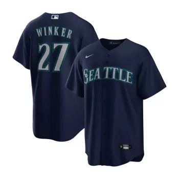 Men's Seattle Mariners Jesse Winker Nike Navy Alternate Replica Player Jersey Men's Seattle Mariners Jesse Winker Nike Navy Alternate Replica Player Jersey