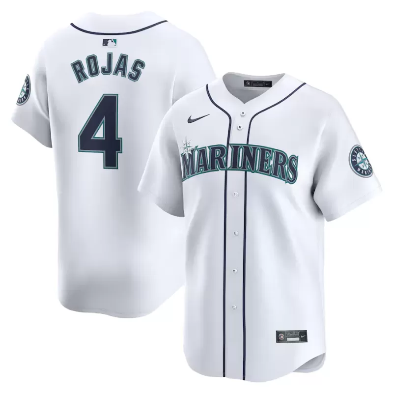 Men's Seattle Mariners Josh Rojas Nike White Home Limited Player Jersey Men's Seattle Mariners Josh Rojas Nike White Home Limited Player Jersey