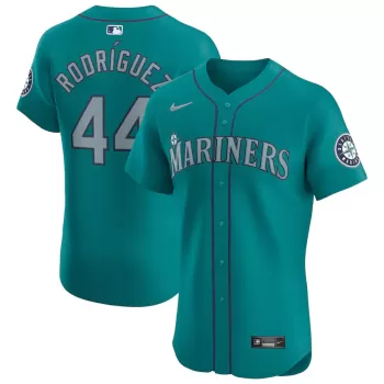 Men's Seattle Mariners Julio Rodríguez Nike Aqua Alternate Elite Player Jersey Men's Seattle Mariners Julio Rodríguez Nike Aqua Alternate Elite Player Jersey