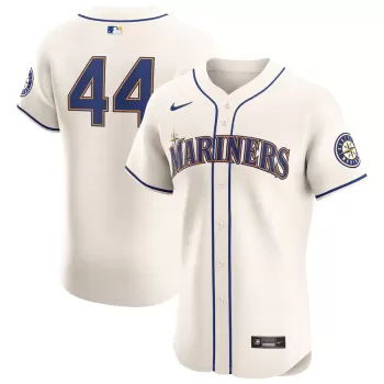 Men's Seattle Mariners Julio Rodríguez Nike Cream Alternate Elite Player Jersey Men's Seattle Mariners Julio Rodríguez Nike Cream Alternate Elite Player Jersey