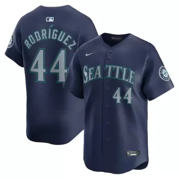 Men's Seattle Mariners Julio Rodríguez Nike Navy Road Limited Player Jersey Men's Seattle Mariners Julio Rodríguez Nike Navy Road Limited Player Jersey