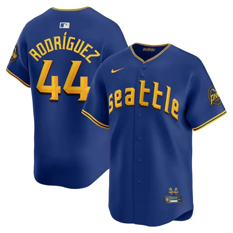 Men's Seattle Mariners Julio Rodríguez Nike Royal City Connect Limited Player Jersey Men's Seattle Mariners Julio Rodríguez Nike Royal City Connect Limited Player Jersey