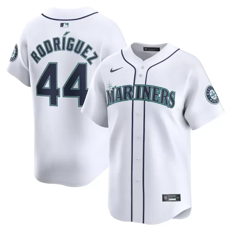 Men's Seattle Mariners Julio Rodríguez Nike White Home Limited Player Jersey Men's Seattle Mariners Julio Rodríguez Nike White Home Limited Player Jersey