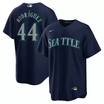 Men's Seattle Mariners Julio Rodriguez Nike Navy Official Replica Player Jersey Men's Seattle Mariners Julio Rodriguez Nike Navy Official Replica Player Jersey