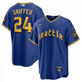 Men's Seattle Mariners Ken Griffey Jr. Nike Royal City Connect Replica Player Jersey Men's Seattle Mariners Ken Griffey Jr. Nike Royal City Connect Replica Player Jersey