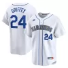 Men's Seattle Mariners Ken Griffey Jr. Nike White Throwback Cooperstown Limited Jersey