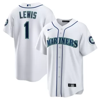 Men's Seattle Mariners Kyle Lewis Nike White Replica Player Name Jersey Men's Seattle Mariners Kyle Lewis Nike White Replica Player Name Jersey