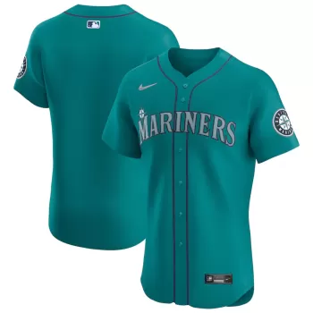 Men's Seattle Mariners Nike Aqua Alternate Vapor Premier Elite Patch Jersey Men's Seattle Mariners Nike Aqua Alternate Vapor Premier Elite Patch Jersey