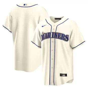 Men's Seattle Mariners Nike Cream Alternate Replica Team Jersey Men's Seattle Mariners Nike Cream Alternate Replica Team Jersey