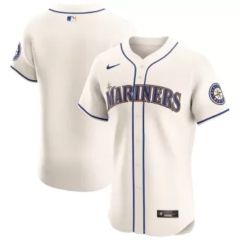 Men's Seattle Mariners Nike Cream Alternate Vapor Premier Elite Patch Jersey Men's Seattle Mariners Nike Cream Alternate Vapor Premier Elite Patch Jersey