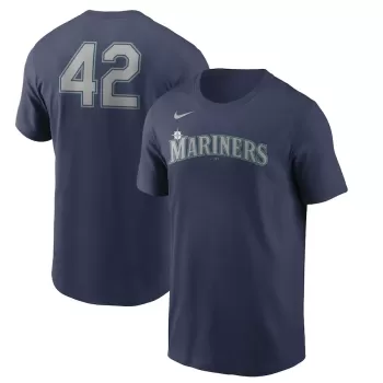 Men's Seattle Mariners Nike Navy Jackie Robinson Day Team 42 T-Shirt