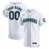 Men's Seattle Mariners Nike White Home Elite Custom Jersey Men's Seattle Mariners Nike White Home Elite Custom Jersey