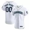 Men's Seattle Mariners Nike White Home Elite Custom Jersey Men's Seattle Mariners Nike White Home Elite Custom Jersey