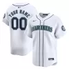 Men's Seattle Mariners Nike White Home Limited Custom Jersey Men's Seattle Mariners Nike White Home Limited Custom Jersey