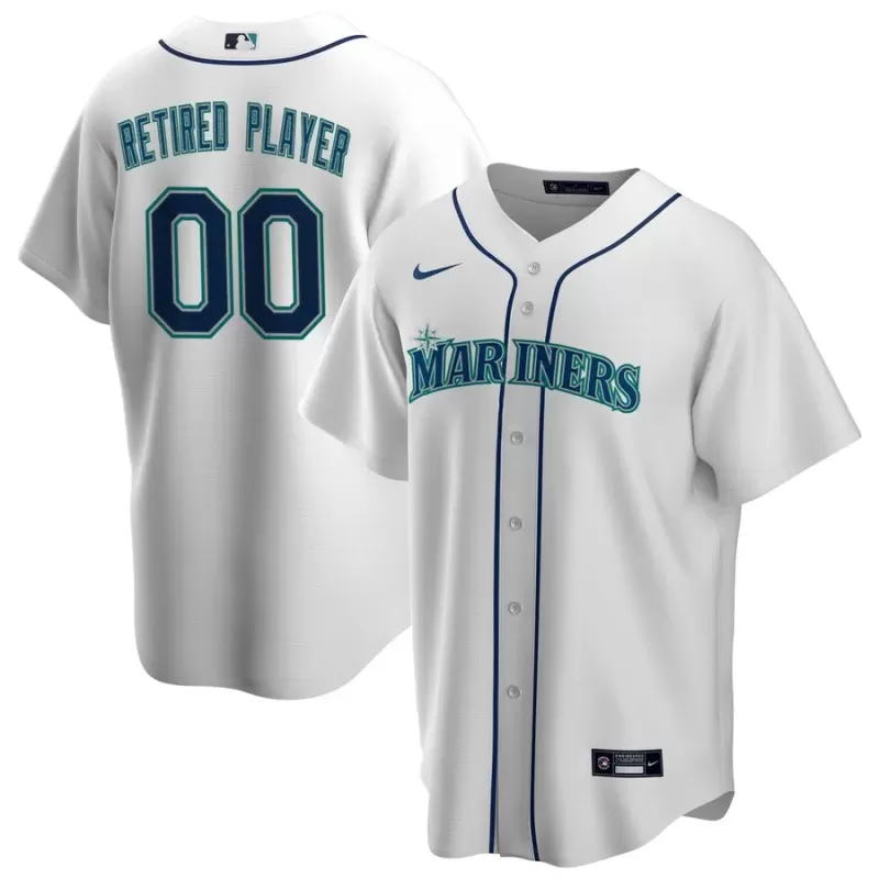 Men's Seattle Mariners Nike White Home Pick-A-Player Retired Roster Replica Jersey Men's Seattle Mariners Nike White Home Pick-A-Player Retired Roster Replica Jersey