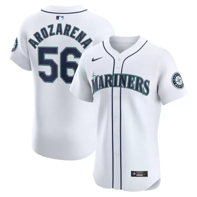 Men's Seattle Mariners Randy Arozarena Nike White Home Elite Player Jersey Men's Seattle Mariners Randy Arozarena Nike White Home Elite Player Jersey