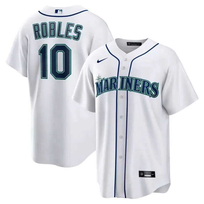 Men's Seattle Mariners Victor Robles Nike White Home Replica Jersey