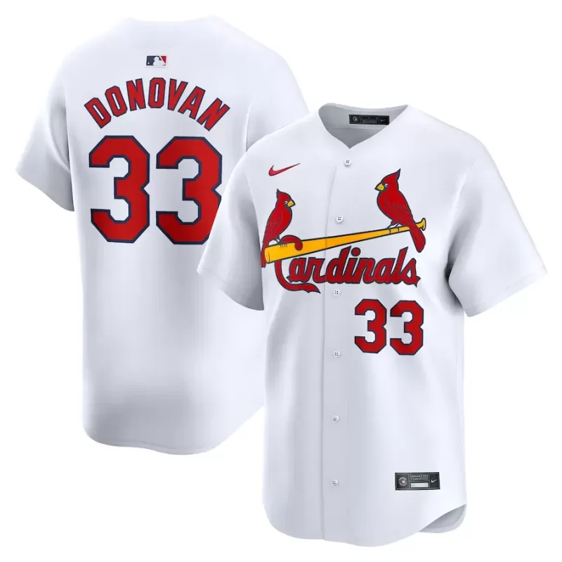 Men's St. Louis Cardinals Brendan Donovan Nike White Home Limited Player Jersey Men's St. Louis Cardinals Brendan Donovan Nike White Home Limited Player Jersey