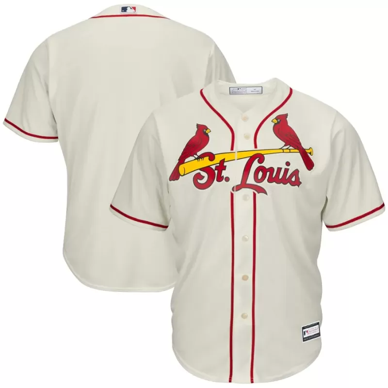 Men's St. Louis Cardinals Cream Big & Tall Replica Team Jersey Men's St. Louis Cardinals Cream Big & Tall Replica Team Jersey