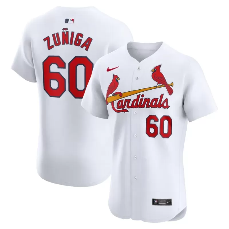 Men's St. Louis Cardinals Guillermo Zuñiga Nike White Home Elite Player Jersey Men's St. Louis Cardinals Guillermo Zuñiga Nike White Home Elite Player Jersey