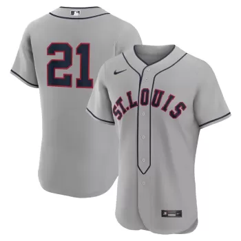 Men's St. Louis Cardinals Lars Nootbaar Nike Gray 2024 Rickwood Classic Authentic Player Jersey Men's St. Louis Cardinals Lars Nootbaar Nike Gray 2024 Rickwood Classic Authentic Player Jersey