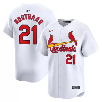 Men's St. Louis Cardinals Lars Nootbaar Nike White Home Limited Player Jersey Men's St. Louis Cardinals Lars Nootbaar Nike White Home Limited Player Jersey