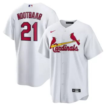 Men's St. Louis Cardinals Lars Nootbaar Nike White Home Replica Jersey Men's St. Louis Cardinals Lars Nootbaar Nike White Home Replica Jersey