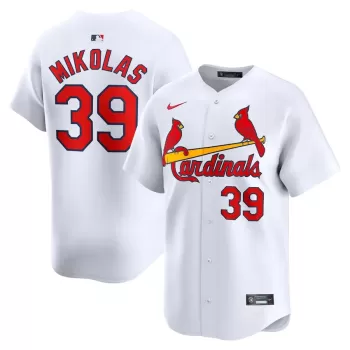 Men's St. Louis Cardinals Miles Mikolas Nike White Home Limited Player Jersey Men's St. Louis Cardinals Miles Mikolas Nike White Home Limited Player Jersey
