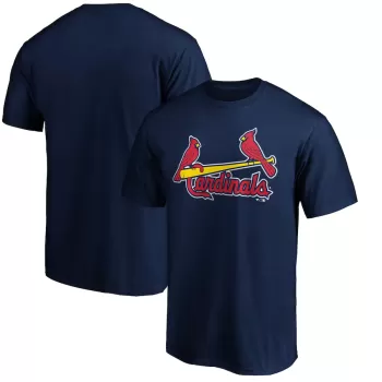 Men's St. Louis Cardinals Navy Official Team Wordmark T-Shirt Men's St. Louis Cardinals Navy Official Team Wordmark T-Shirt