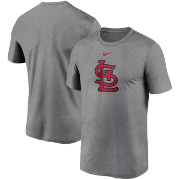 Men's St. Louis Cardinals Nike Gray Large Logo Legend Performance T-Shirt Men's St. Louis Cardinals Nike Gray Large Logo Legend Performance T-Shirt