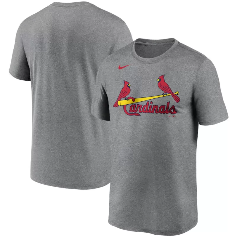 Men's St. Louis Cardinals Nike Gray Wordmark Legend Performance T-Shirt Men's St. Louis Cardinals Nike Gray Wordmark Legend Performance T-Shirt