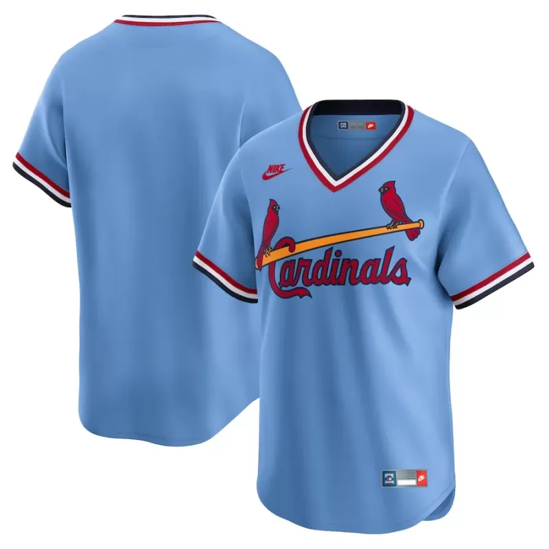 Men's St. Louis Cardinals Nike Light Blue Cooperstown Collection Limited Jersey Men's St. Louis Cardinals Nike Light Blue Cooperstown Collection Limited Jersey