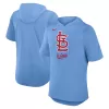 Men's St. Louis Cardinals Nike Light Blue Tri-Blend Hoodie T-Shirt