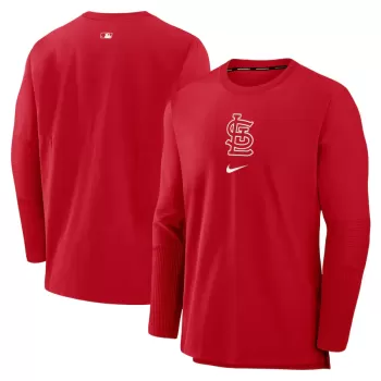 Men's St. Louis Cardinals Nike Red Authentic Collection Player Performance Pullover Sweatshirt Men's St. Louis Cardinals Nike Red Authentic Collection Player Performance Pullover Sweatshirt