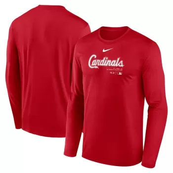 Men's St. Louis Cardinals Nike Red Authentic Collection Practice Performance Long Sleeve T-Shirt Men's St. Louis Cardinals Nike Red Authentic Collection Practice Performance Long Sleeve T-Shirt
