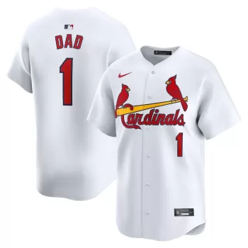 Men's St. Louis Cardinals Nike White #1 Dad Home Limited Jersey Men's St. Louis Cardinals Nike White #1 Dad Home Limited Jersey