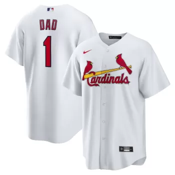 Men's St. Louis Cardinals Nike White #1 Dad Home Replica Jersey Men's St. Louis Cardinals Nike White #1 Dad Home Replica Jersey