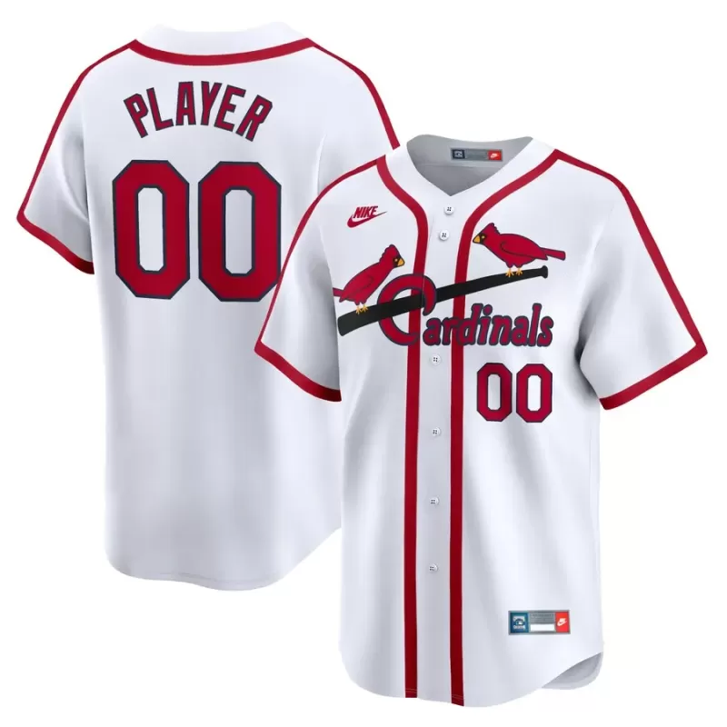 Men's St. Louis Cardinals Nike White Cooperstown Collection Limited Jersey Men's St. Louis Cardinals Nike White Cooperstown Collection Limited Jersey