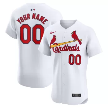 Men's St. Louis Cardinals Nike White Home Elite Custom Jersey Men's St. Louis Cardinals Nike White Home Elite Custom Jersey