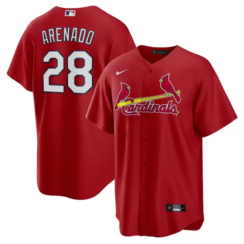 Men's St. Louis Cardinals Nolan Arenado Nike Red Alternate Official Replica Player Jersey Men's St. Louis Cardinals Nolan Arenado Nike Red Alternate Official Replica Player Jersey