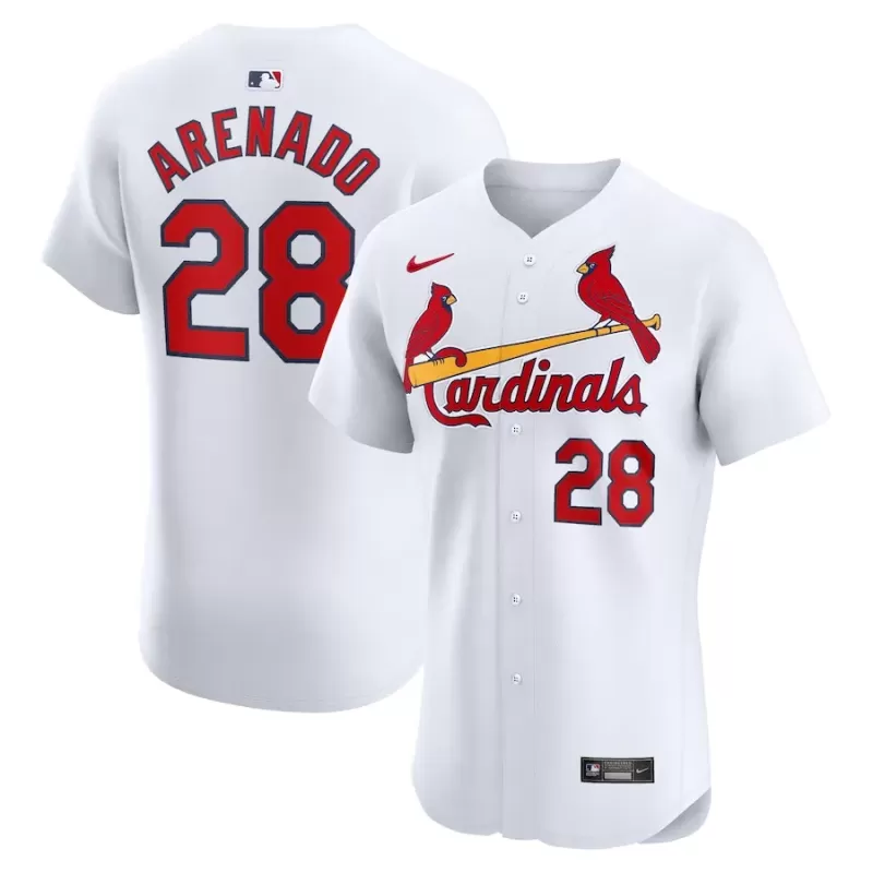 Men's St. Louis Cardinals Nolan Arenado Nike White Home Elite Player Jersey Men's St. Louis Cardinals Nolan Arenado Nike White Home Elite Player Jersey