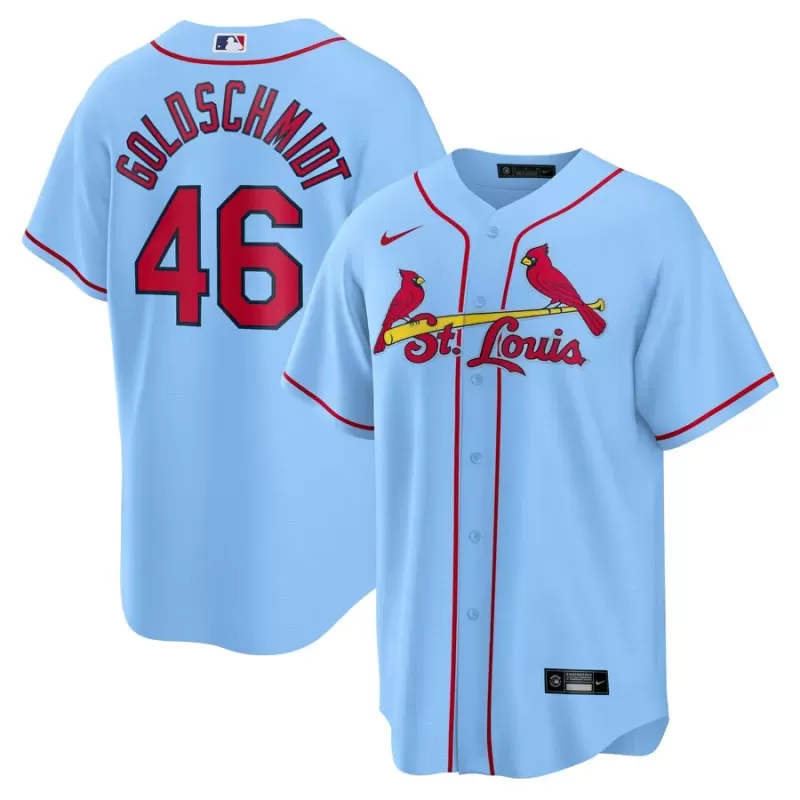 Men's St. Louis Cardinals Paul Goldschmidt Nike Light Blue Alternate Replica Player Name Jersey Men's St. Louis Cardinals Paul Goldschmidt Nike Light Blue Alternate Replica Player Name Jersey