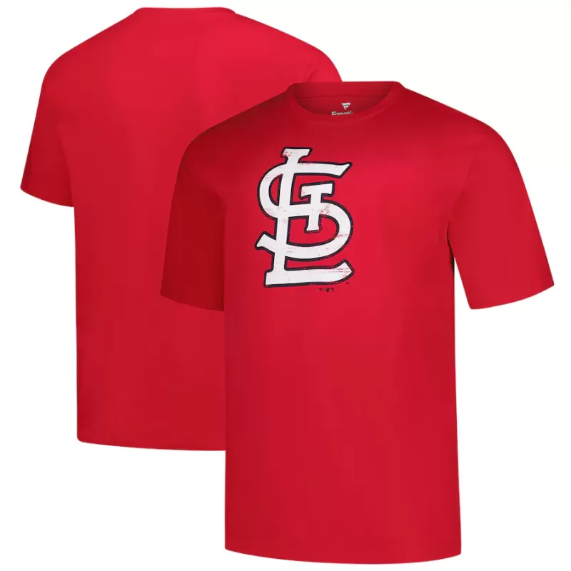 Men's St. Louis Cardinals Profile Red Big & Tall Weathered Logo T-Shirt Men's St. Louis Cardinals Profile Red Big & Tall Weathered Logo T-Shirt