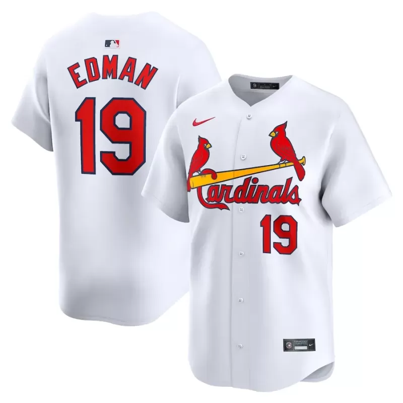 Men's St. Louis Cardinals Tommy Edman Nike White Home Limited Player Jersey Men's St. Louis Cardinals Tommy Edman Nike White Home Limited Player Jersey