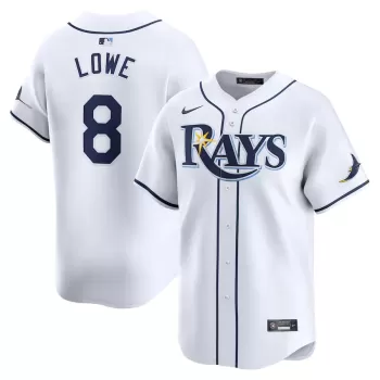 Men's Tampa Bay Rays Brandon Lowe Nike White Home Limited Player Jersey Men's Tampa Bay Rays Brandon Lowe Nike White Home Limited Player Jersey