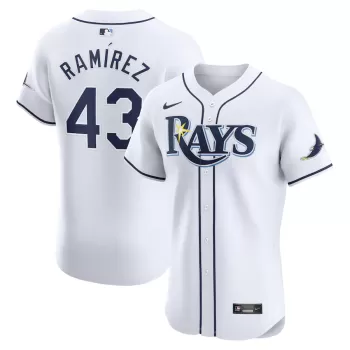 Men's Tampa Bay Rays Harold Ramirez Nike White Home Elite Player Jersey Men's Tampa Bay Rays Harold Ramirez Nike White Home Elite Player Jersey