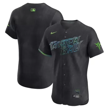 Men's Tampa Bay Rays Nike Charcoal 2024 City Connect Elite Jersey Men's Tampa Bay Rays Nike Charcoal 2024 City Connect Elite Jersey